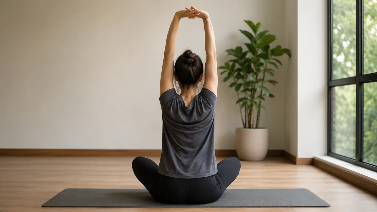 Editorial illustration for What Kind of Clothes Should You Wear For Yoga?: practice context.