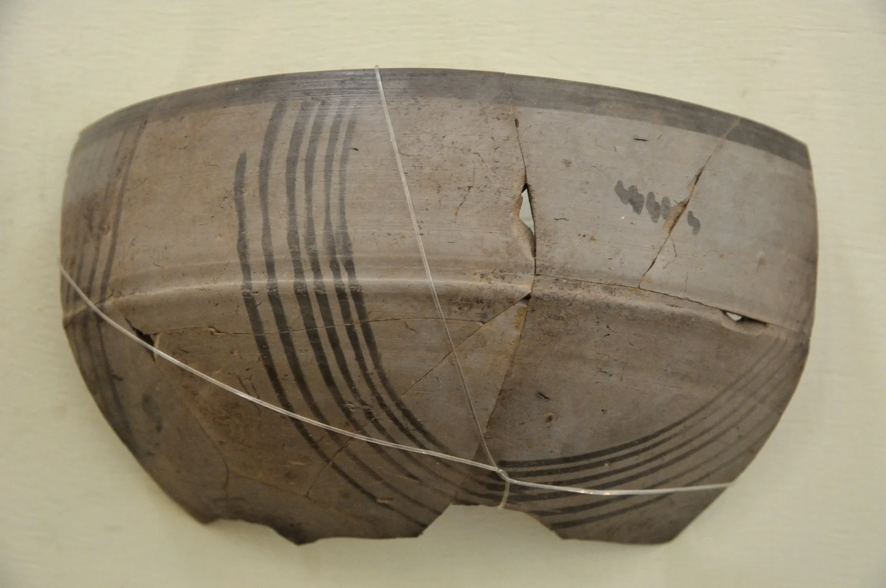 Painted Grey Ware vessel from Sonkh in Uttar Pradesh, dated to roughly 1000 to 600 BCE
